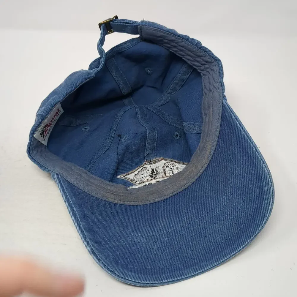 Utah Slideback Baseball Cap Blue OS Adjustable Headwear & Embroidered Royal